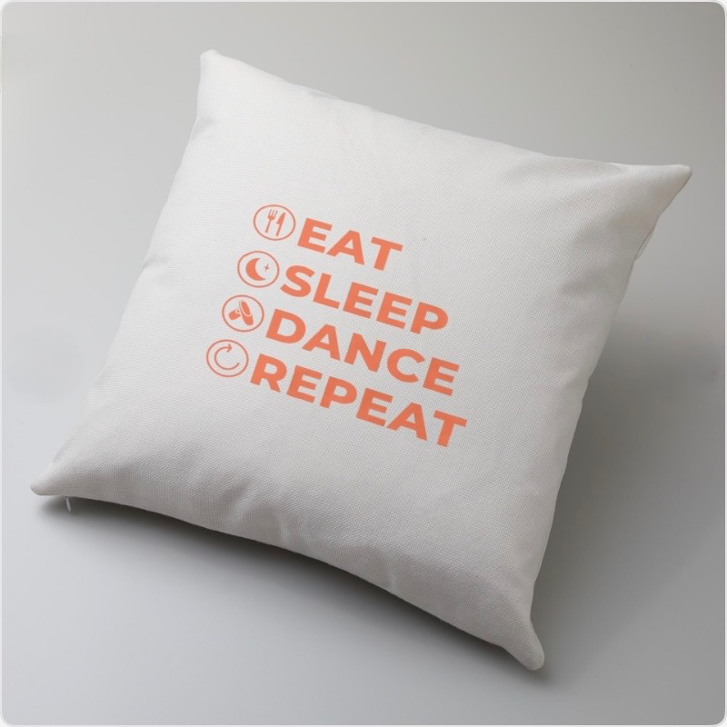 Eat, Sleep, Repeat - housse d'oreiller